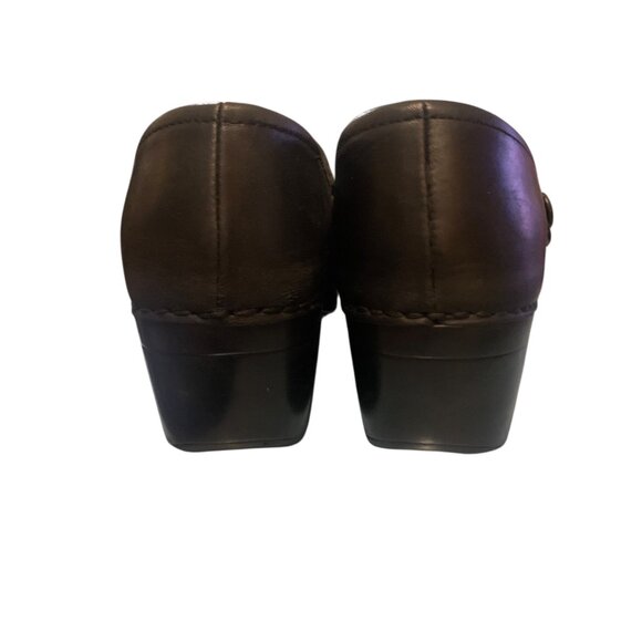 Dansko Women's Black Leather Professional Clogs Slip-On Comfort Shoes Size 11.5 - Picture 6 of 15